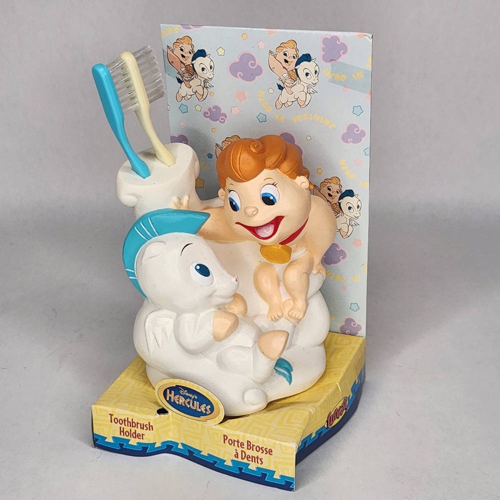 Vintage Disney Hercules Baby Hercules Pegasus Toothbrush Holder New Old Stock